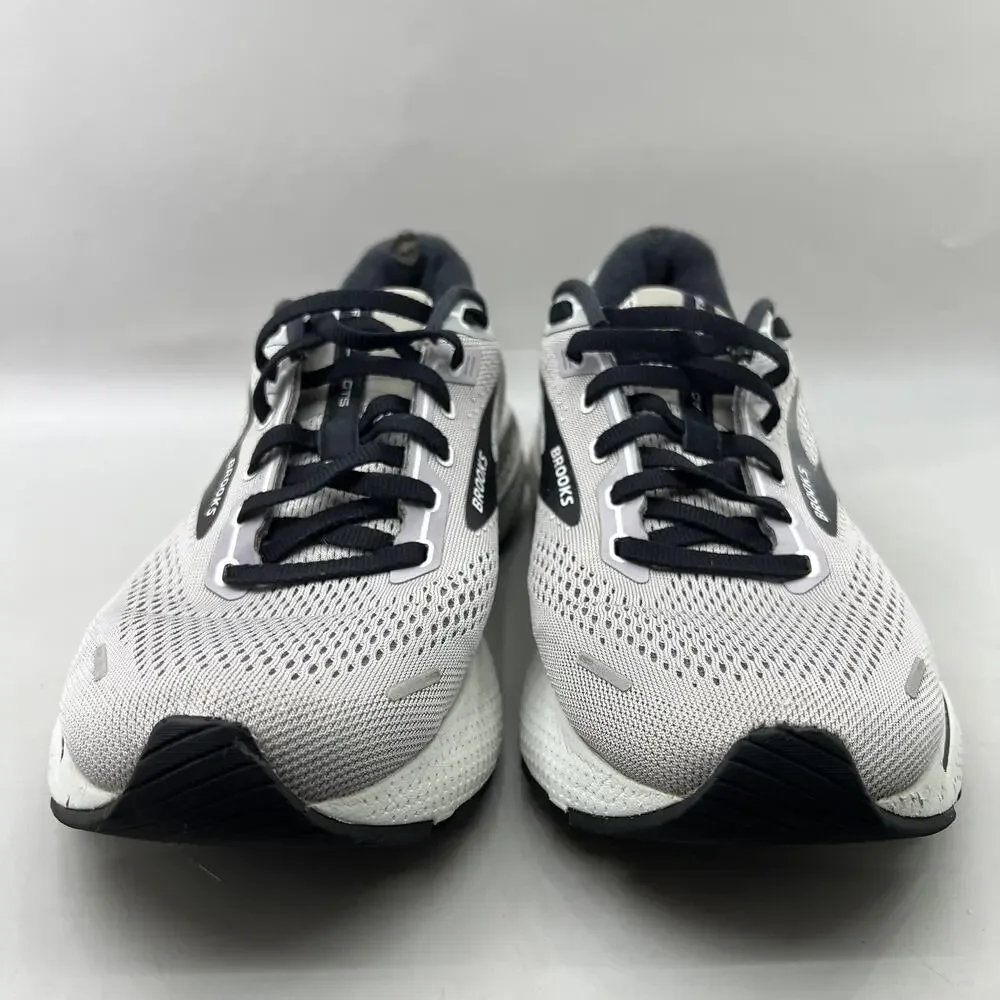 Brooks Adrenaline GTS 22 Running Shoes Men Size 8.5 D Gray Mesh Comfort Sneakers
